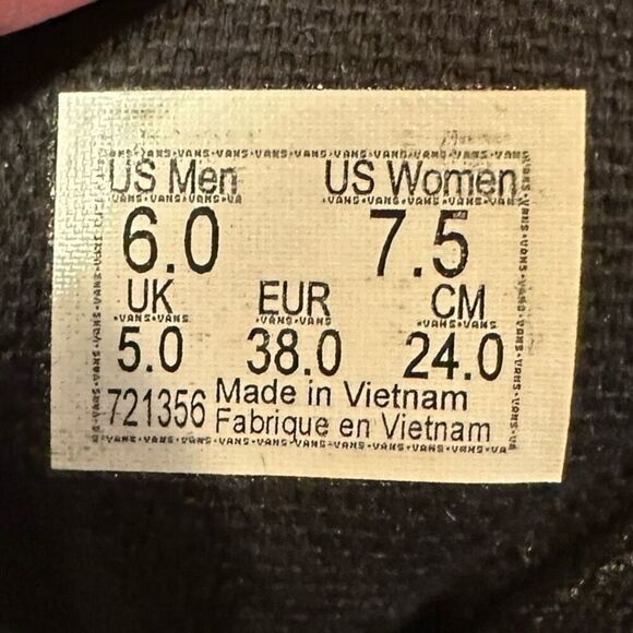 Vans x Opening Ceremony Authentic Leopard Checker VN0A348A43M Size 7.5 Women’s 6 - Picture 12 of 13